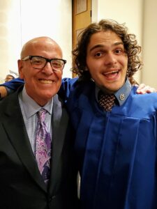 Jay Cohen with student at graduation